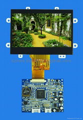 4.3'' lcd module with memory, panel with plastic frame