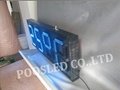 led electronic time and temperature display 5