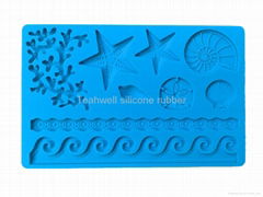 Non-toxic fondant mold 3d silicon mould