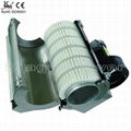 Air cooling ceramic heater with ceramic cooling fins