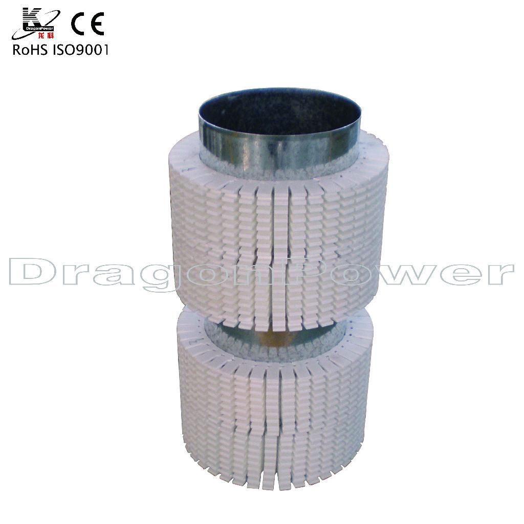 Air cooling ceramic heater with ceramic cooling fins 4