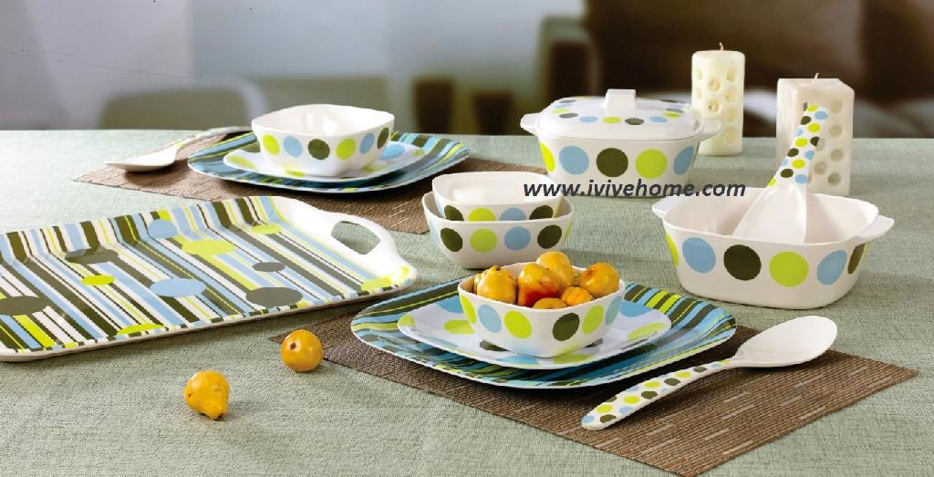bowls melamine square  with lid