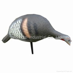 Inflatable turkey decoy