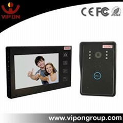 2.4Ghz 7'' TFT LCD Screen Wireless Video Door Phone with Touch Key