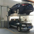 two post double deck car parking lift 1