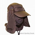 Quick-dry Jungle Cap Removable Face-Neck Flap Hat Sun Protection Sunhat 2