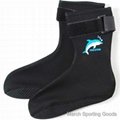 Non Slip Skin Diving Socks Neoprene Dive Boots Booties Winter Swimming 