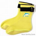 Non Slip Skin Diving Socks Neoprene Dive Boots Booties Winter Swimming  2
