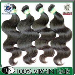 AAAAA Grade 100% Raw Natural Color Body Wave Brazilian Hair