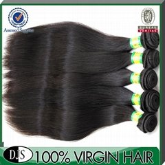 100% Unprocessed 5A Grade Silk Straight Brazilian Virgin Hair Weaving