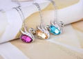 Swan Pendant Necklace wholesale imitation jewelry 3