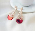 Crystal Water Drop Ear Studs Korean Style 1