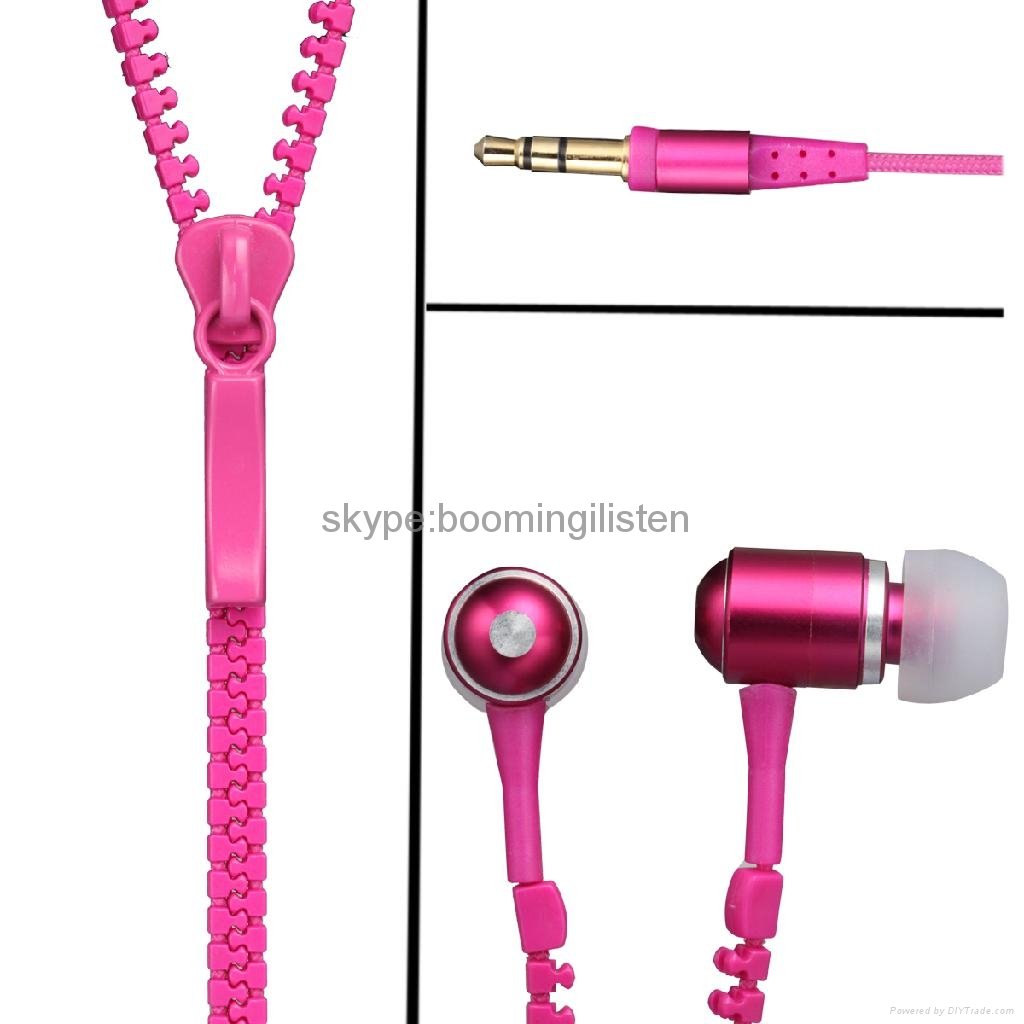 New style headphone headset zipper headphone 2