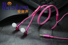 zip earphone high quality sound