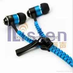 2014 innovative zipper earphone