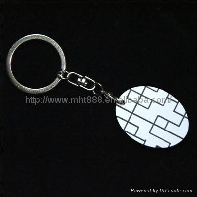 Sublimation plastic ABS key ring 2