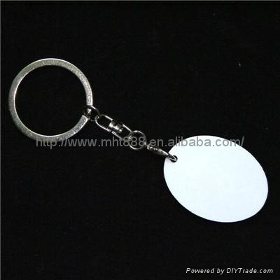 Sublimation plastic ABS key ring 3