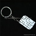 Sublimation plastic ABS key chain 2