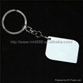 Sublimation plastic ABS key chain 3