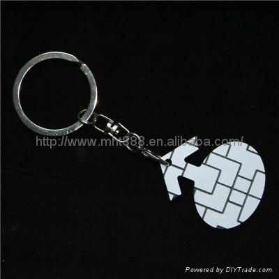 Sublimation plastic ABS key chain 3