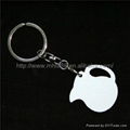 Sublimation plastic ABS key chain 2