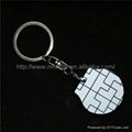 Sublimation plastic ABS key chain 3