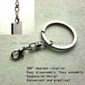 Sublimation plastic ABS key chain 4