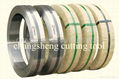 Steel strips for wood working band saw blades