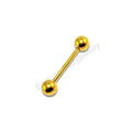 Anodized straight barbell eyebrow