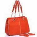 Orange Leather Handbags 3