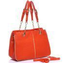 Orange Leather Handbags 3