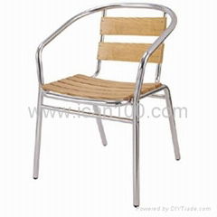 Aluminum Wooden Chair