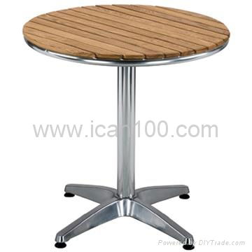 Aluminum Wooden Table 2