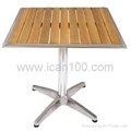 Aluminum Wooden Table 4
