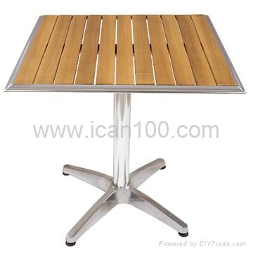 Aluminum Wooden Table 4