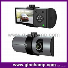 HOT g-sensor dual car camera