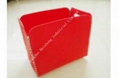 Rect wool felt storage basket 