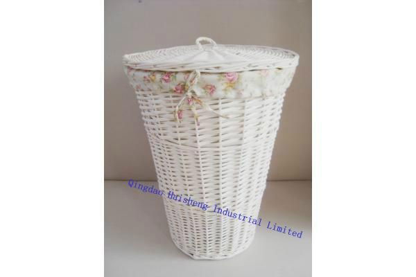 Round Willow Hamper Laundry Basket