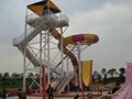 fiberglass thrilling water park slide aqua slides equipment price for sale   2