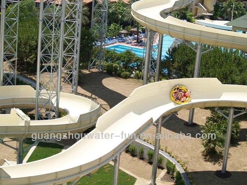 new fiberglass (not used) swimming pool water park roller coaster aquatic equipm