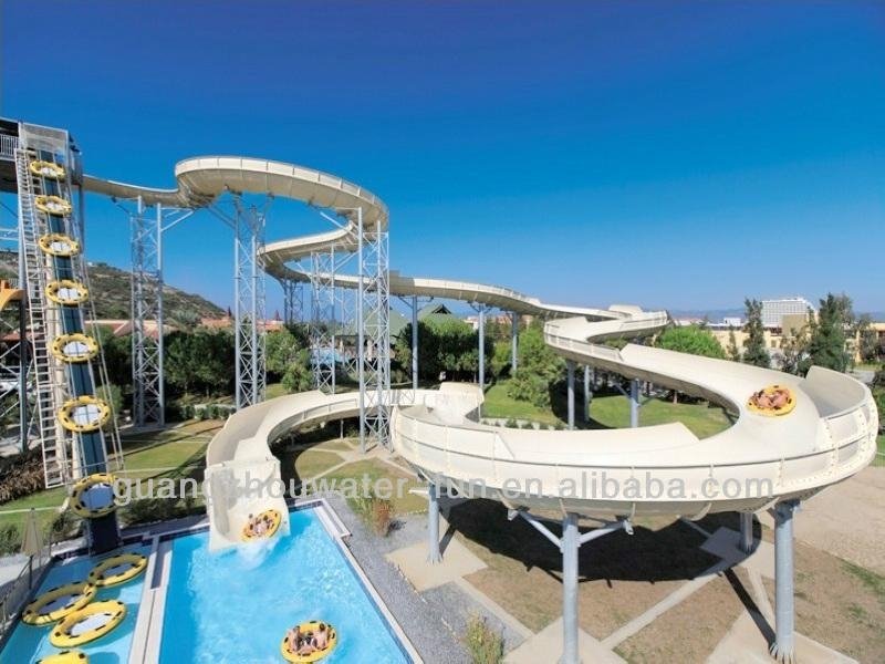 new fiberglass (not used) swimming pool water park roller coaster aquatic equipm 2
