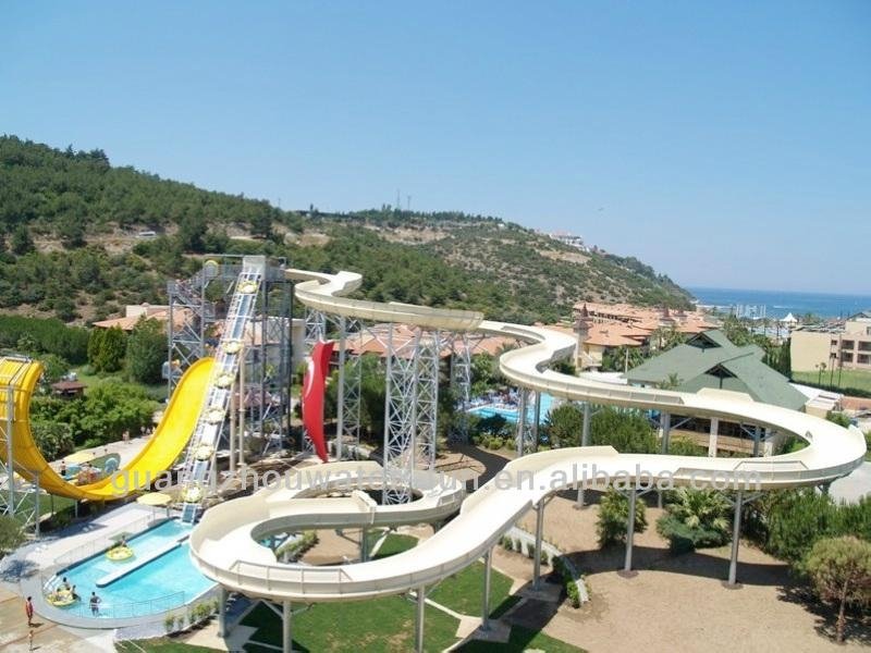 new fiberglass (not used) swimming pool water park roller coaster aquatic equipm 4