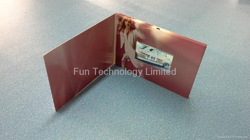 2.8 inch TFT LCD Video Greeting Card Brochure 128MB Flash 450mAh Battery