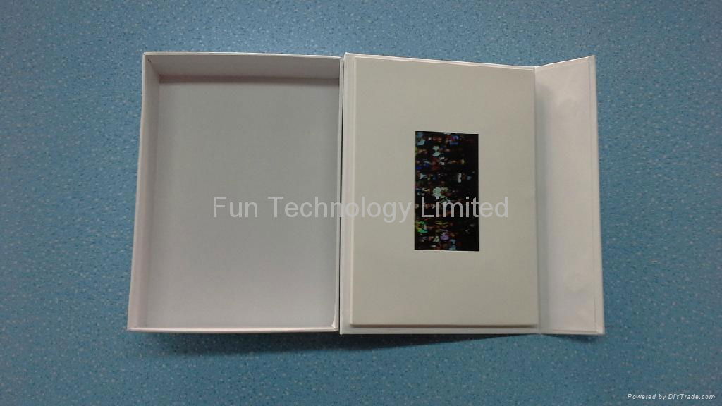 4.3 inch Video Packaging LCD Mounted Box with Light Sensor Artwok Printing
