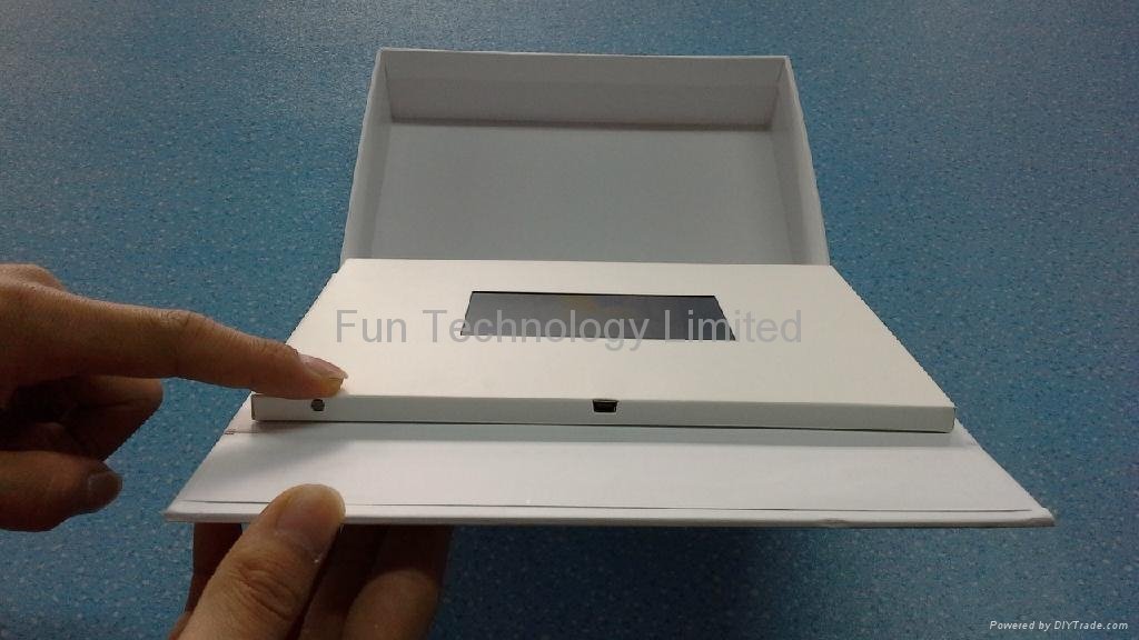 4.3 inch Video Packaging LCD Mounted Box with Light Sensor Artwok Printing 3