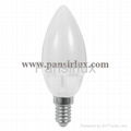 Fashion mini ceramic E14 4W LED candle bulb lights E14 led candle bulb 1