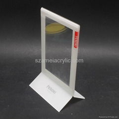 acrylic menu holder