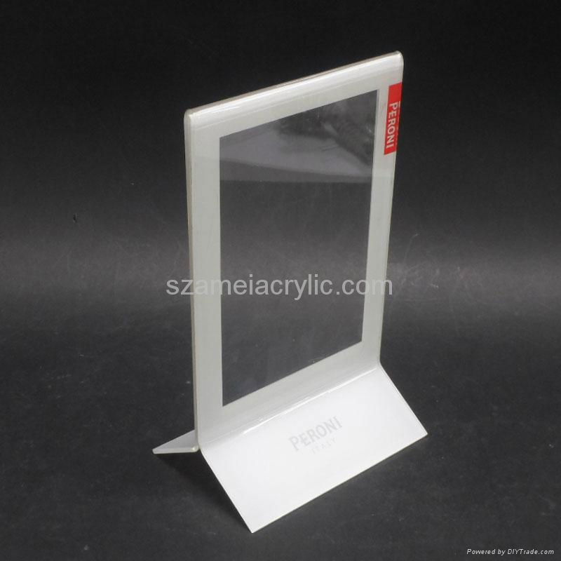 acrylic menu holder  3