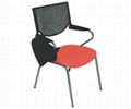 Convinient & Reliable Stacking Lecture Chair with Rotary Writing Board multifuct