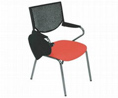 Convinient & Reliable Stacking Lecture Chair with Rotary Writing Board multifuct